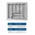 DIVISOR DE TALHER OG-40 CINZA METALICO 555 X 495MM MOLDPLAST - loja online