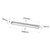 PUXADOR DUPLA FACE TOULON 256MM BRANCO FOSCO 2546 TORRALBA - loja online