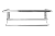 TOALHEIRO RACK 55CM COM PRATELEIRA CROMADO FUTURE - loja online