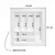 DIVISOR DE TALHER OG-07 CINZA METALICO 456 X 491MM MOLDPLAST - Lar do Marceneiro