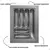 DIVISOR DE TALHER OG-07 CINZA METALICO 456 X 491MM MOLDPLAST na internet