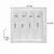 DIVISOR DE TALHER OG-79 BRANCO 473 X 473MM MOLDPLAST - Lar do Marceneiro – Ferragens | Acessórios para Marcenaria e pagamento facilitado!