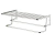 TOALHEIRO RACK 55CM COM PRATELEIRA CROMADO FUTURE - Lar do Marceneiro | Ferragens | Marcenaria | Ferramentas | Equipamentos