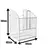 Tulha Basculante Aramado Bit 2,50 Bredal Roupeiro Planejados 200 a 450mm Branco ou Cromado - loja online