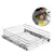 GAVETA FRUTEIRA ENTRANCE MODULO 600MM CROMADA COM TRILHOS 570X110X450MM JOMER - comprar online