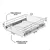 GAVETA FRUTEIRA ENTRANCE MODULO 600MM CROMADA COM TRILHOS 570X110X450MM JOMER - Lar do Marceneiro