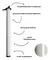 PE DE MESA AÇO BRANCO 60X73CM COM REGULAGEM HARDT na internet