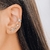 Brinco Earcuff Rosa - Prata 925 - comprar online