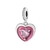 Berloque Coração Rosa - Prata 925 - comprar online