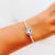 Pulseira Berloque com Fecho de Coração Branco - Prata 925 - comprar online