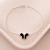 Pulseira Borboleta Resinada Preta - Prata 925