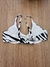 Conjunto de biquíni aro curvado zebra preto e branco - comprar online
