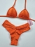 Conjunto de biquíni cortininha Laranja