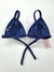 Conjunto de biquíni sutiã alça larga Azul marinho na internet