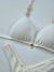 Conjunto de biquíni cortininha Pedras Off White - loja online