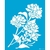 Stencil 20x25 Flor Cravos - OPA3209