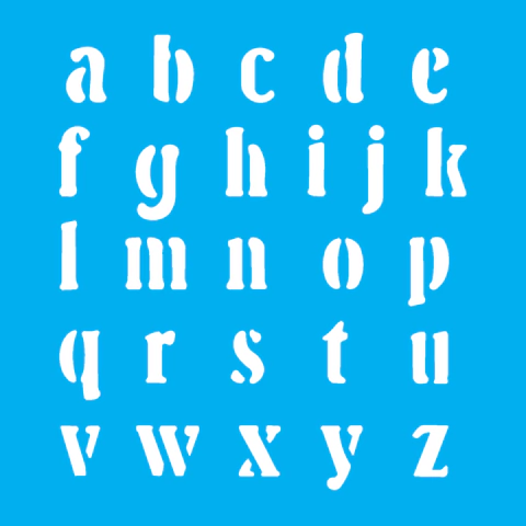 Stencil OPA 14X14 - ALFABETO II 1,85CM - OPA974 - comprar online