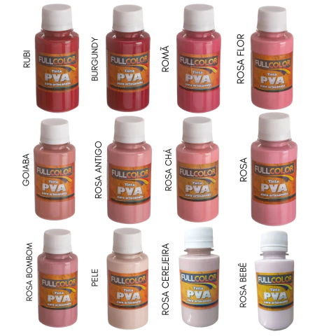 Tinta PVA Fosca FullColor 100ml Cores - Artesanato e Pintura na internet