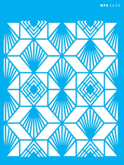 Stencil 15X20 Simples – ESTAMPARIA VITRAL LOSANGO - OPA2620 - comprar online