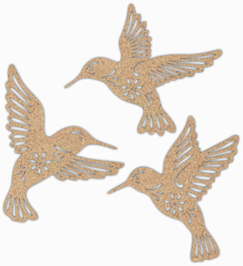 Aplique Trio Beija Flores