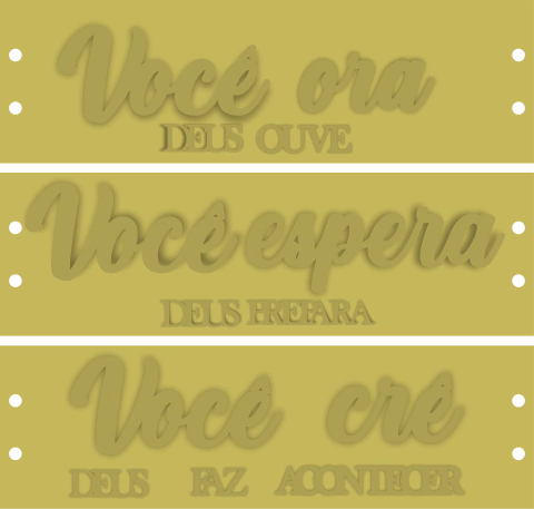 Placa MDF ''Você Ora''