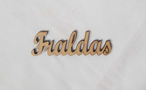 Aplique Palavra Fraldas 10cm - comprar online