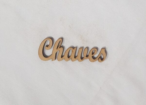 Aplique Palavra Chaves 9x3cm - comprar online