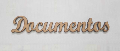 Aplique Palavra Documentos 17x3cm - comprar online