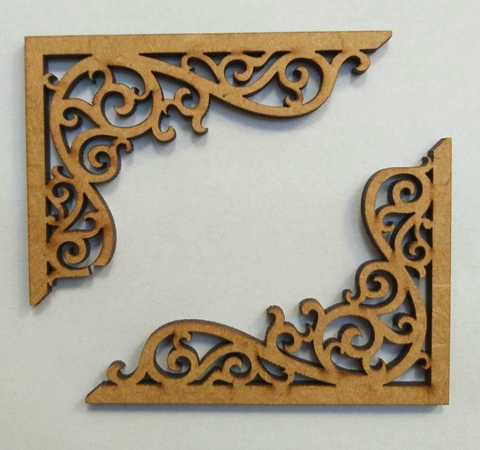 Cantoneira Reta 6,5x5cm Kit com 2 - comprar online