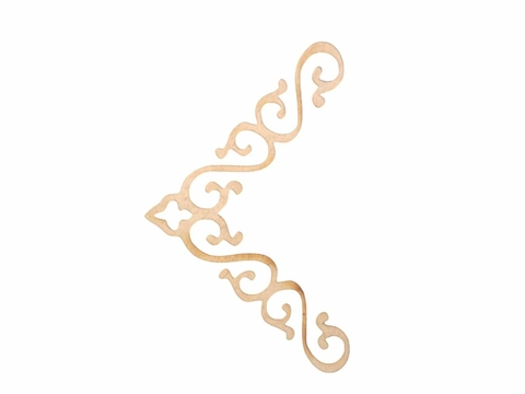 Aplique Cantoneira Portuguesa - Kit com 2 - 6,5x6,5cm - comprar online