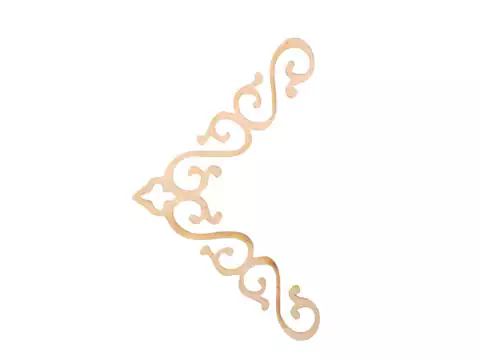 Aplique Cantoneira Portuguesa - Kit com 2 - 6,5x6,5cm - comprar online