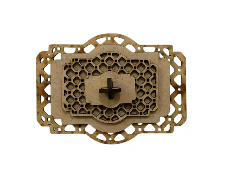 Kit Aplique Tampa Relevo 12x10cm Retangular - comprar online