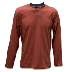 REMERA JERSEY DOBLE CUELLO MANGA LARGA ART 7170