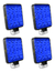 Farol Quadrado Lente Azul 4 Uni Pulverizador Trator Agrícola - comprar online