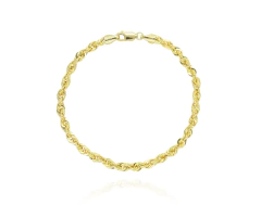 Pulso Torsal 3mm. Oro Hueco 10k