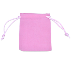 Bolsa Velour Chica rosa