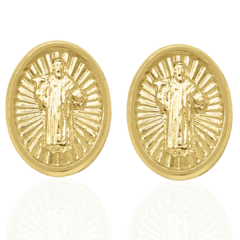 BROQUELES SAN BENITO. ORO 10K