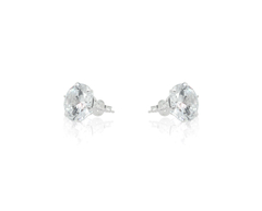 Broqueles Solitario #10 10mm. Plata 0.925 - comprar en línea