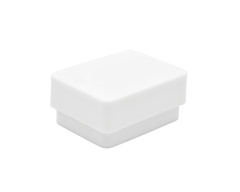 50Pz. Caja De Plástico Para Broquel Con Inserto Blanco - comprar en línea