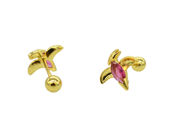 Broqueles Animal #2. Oro Laminado
