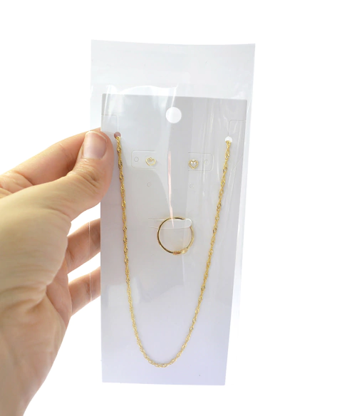 Juego 100 Piezas Insertos Y 100 Bolsas Celofán Para Colgar 3 X 6 Pulgadas