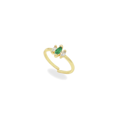 Anillo Ajustable 3 Piedras. Oro Laminado 18k - comprar en línea