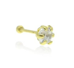 Broquel Zirconia Sin Broche. Oro 10K en internet