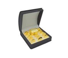 Juego Arras Matrimoniales Peseta Beige. Oro Laminado 14k