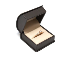 Estuche Beige Con Caja Y Moño Para Anillo - comprar en línea