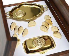 Arras Matrimoniales La Virgen De Gpe. Oro Laminado 14K