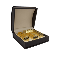 Arras Matrimoniales Centenario Beige. Oro Laminado 14K