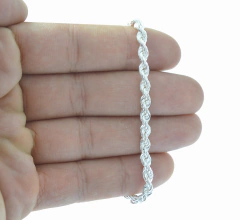 Pulso Torsal 4mm. Plata 0.925 - comprar en línea