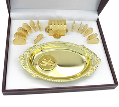 Arras virgen guadalupe charola anillos estuche europa vino mediano. Oro Laminado 14k - comprar en línea