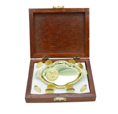 Arras Matrimoniales Centenario Estuche Caoba. Oro Laminado 14K